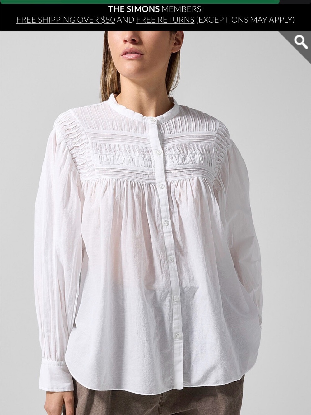 ISABEL MARANT ETOILE - White Plalia Blouse